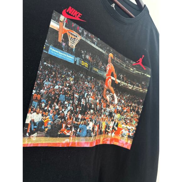 MICHAEL JORDAN 3:51 Slam Dunk NIKE AIR JORDAN Tee SzL - Picture 6 of 9